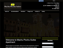 Tablet Screenshot of machupicchusuites.com